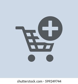 Shopping Cart Icon, Vector flat design style