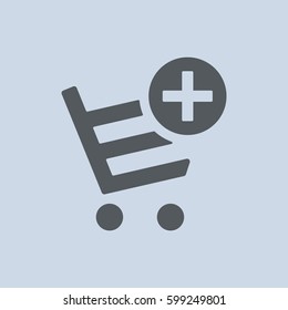 Shopping Cart Icon, Vector flat design style