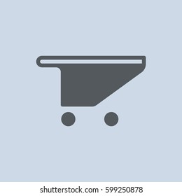 Shopping Cart Icon, Vector flat design style
