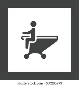 Shopping Cart Icon, Vector flat design style