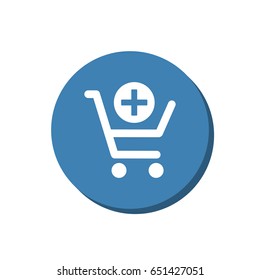 Shopping Cart Icon, Vector flat design style