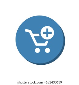 Shopping Cart Icon, Vector flat design style