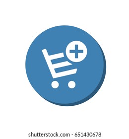 Shopping Cart Icon, Vector flat design style