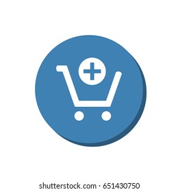 Shopping Cart Icon, Vector flat design style