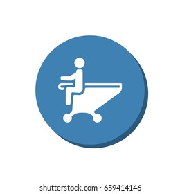 Shopping Cart Icon, Vector flat design style