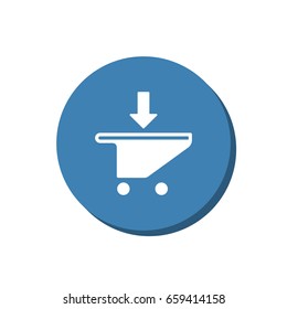 Shopping Cart Icon, Vector flat design style