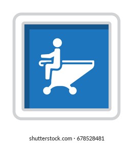 Shopping Cart Icon, Vector flat design style