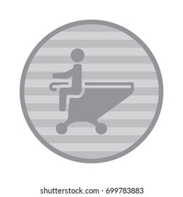 Shopping Cart Icon, Vector flat design style