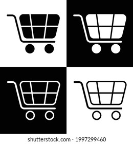 icono del carro de la compra en formato vectorial