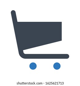 Shopping cart icon. vector graphics