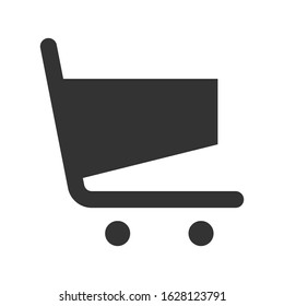 Shopping cart icon. vector graphics