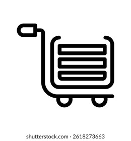 Shopping cart icon, Vector graphics