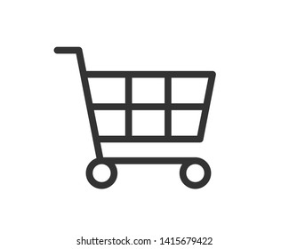 shopping cart icon vector icons for business market