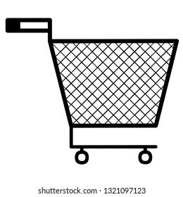 Shopping cart icon. Vector Illustration