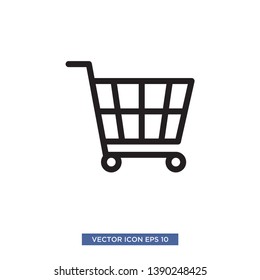 Shopping cart icon vector illustration