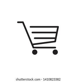 Shopping Cart Icon Vector Illustration 