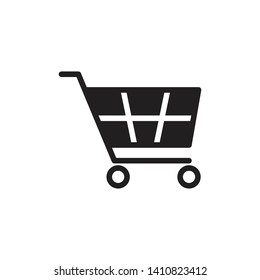 Shopping Cart Icon Vector Illustration 