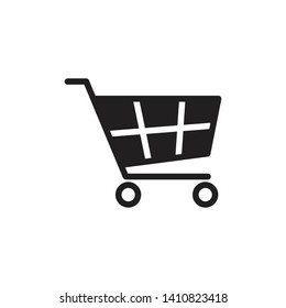 Shopping Cart Icon Vector Illustration 