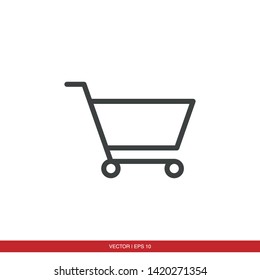 Shopping Cart Icon Vector Illustration - Vector