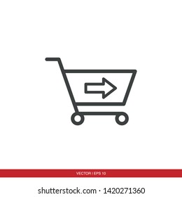 Shopping Cart Icon Vector Illustration - Vector