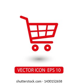 Shopping Cart Icon. Vector shopping cart Icon. Shopping cart illustration for web, mobile apps. Shopping cart trolley icon vector EPS 10