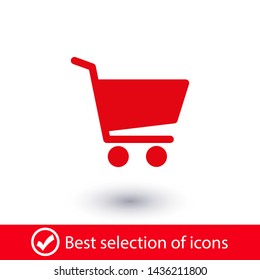 Shopping Cart Icon. Vector shopping cart Icon. Shopping cart illustration for web, mobile apps. Shopping cart trolley icon vector EPS 10