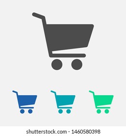 Shopping Cart Icon. Vector Shopping Cart Icon. Shopping Cart Illustration For Web, Mobile Apps. Shopping Cart Trolley Icon Vector EPS 10