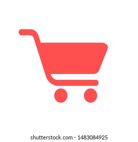 Shopping cart icon. Vector illustration.