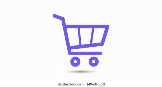 Shopping Cart Icon. Vector shopping cart Icon. Shopping cart illustration for web, mobile apps. Shopping cart trolley icon vector EPS 10