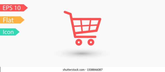 Shopping Cart Icon. Vector shopping cart Icon. Shopping cart illustration for web, mobile apps. Shopping cart trolley icon vector EPS 10