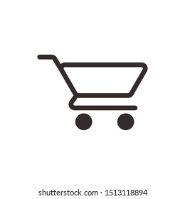 Shopping Cart Icon. Vector shopping cart Icon. Shopping cart illustration for web, mobile apps. Shopping cart trolley icon vector.