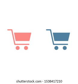 Shopping Cart Icon. Vector shopping cart Icon. Shopping cart illustration for web, mobile apps. Shopping cart trolley icon vector EPS 10