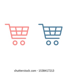 Shopping Cart Icon. Vector shopping cart Icon. Shopping cart illustration for web, mobile apps. Shopping cart trolley icon vector EPS 10