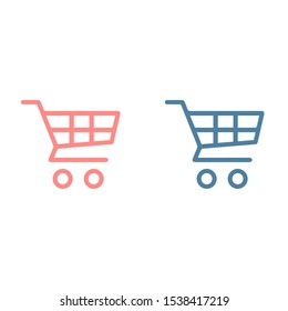 Shopping Cart Icon. Vector shopping cart Icon. Shopping cart illustration for web, mobile apps. Shopping cart trolley icon vector EPS 10