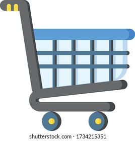 shopping cart icon vector illustration flat