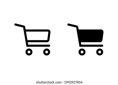 Shopping cart icon vector illustration