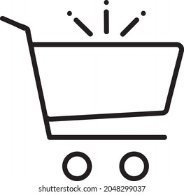 Shopping cart icon vector illustration design 