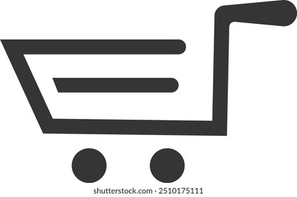 shopping cart icon vector illustration for multiple uses