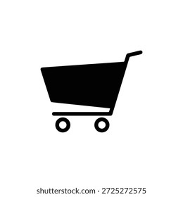 Ilustración vectorial de icono de Carrito de compras