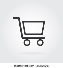 Shopping Cart icon. Vector illustration for online shopping & E-commerce.