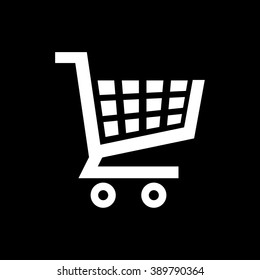 Shopping cart icon . Vector illustration