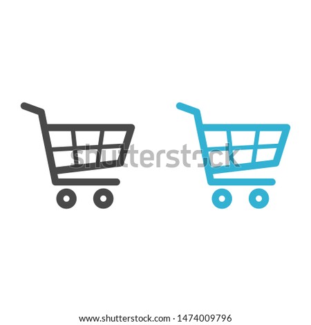 Shopping Cart Icon. Vector shopping cart Icon. Shopping cart illustration for web, mobile apps. Shopping cart trolley icon vector EPS 10