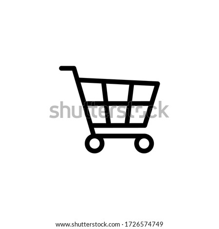 Shopping cart icon vector illustration