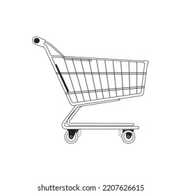 Shopping cart icon Vector illustrator