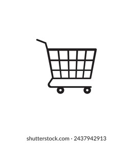 shopping cart icon vector ilustration logo design
