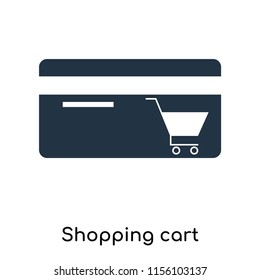 Shopping cart icon vector isolated on white background. thin symbols or lined elements in outline style