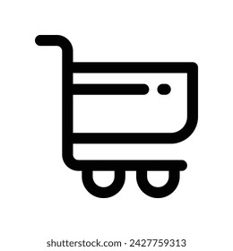 shopping cart icon. vector line icon for your website, mobile, presentation, and logo design.