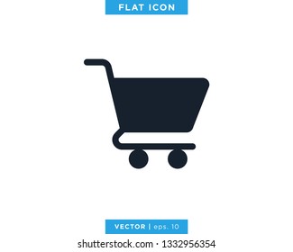 Shopping Cart Icon Vector Logo Design Template