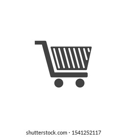 Shopping Cart icon vector logo design template. Flat icon shopping cart symbol illustration