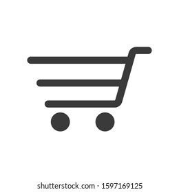 Shopping cart icon vector logo symbol illustration EPS 10